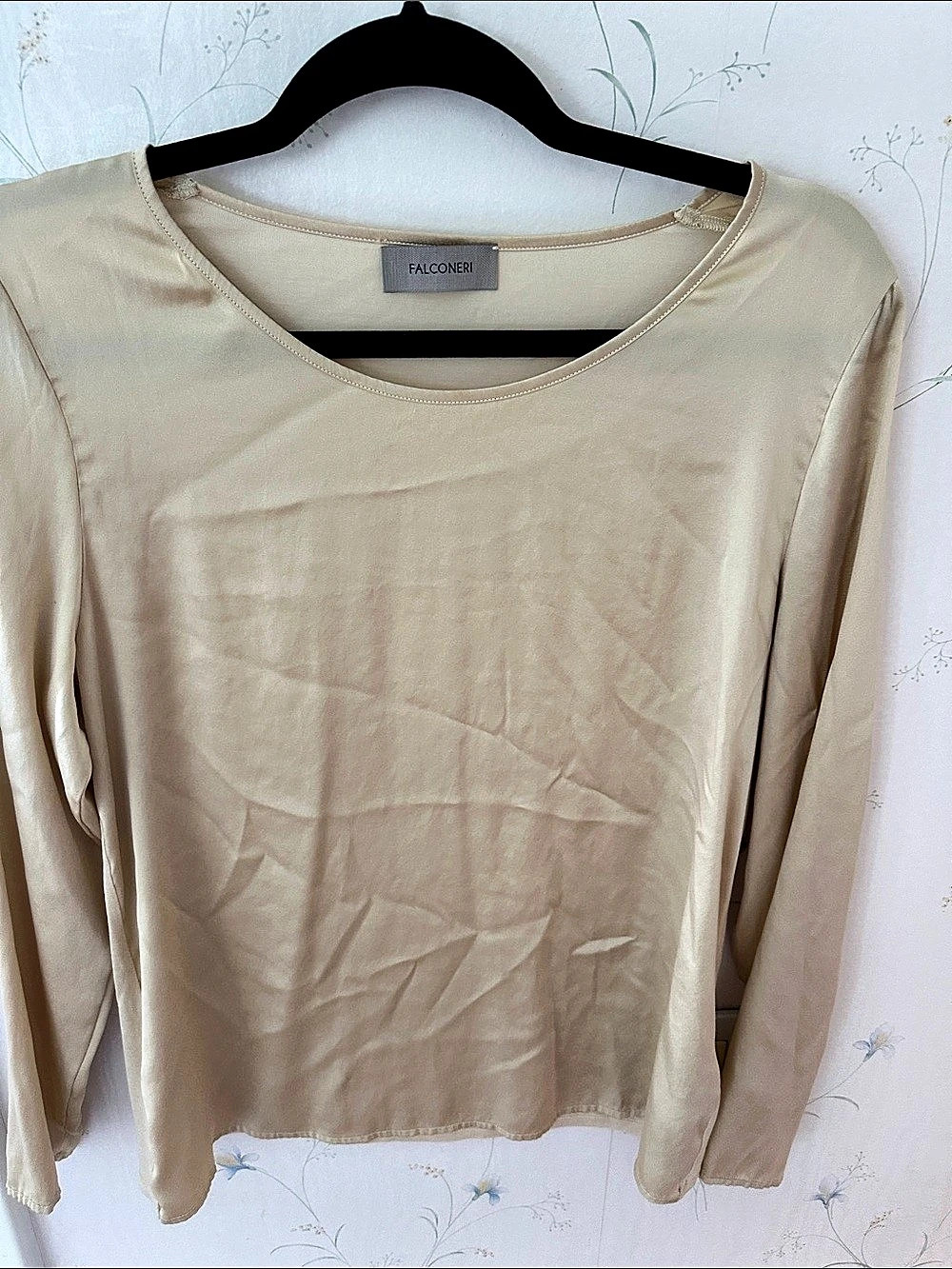 Falconeri Long Sleeve Top in gold Like New M